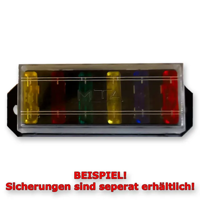 MTA UniVAL Sicherungshalter 6-fach ATO ATC KFZ Flachstecksicherung Kasten Box 3