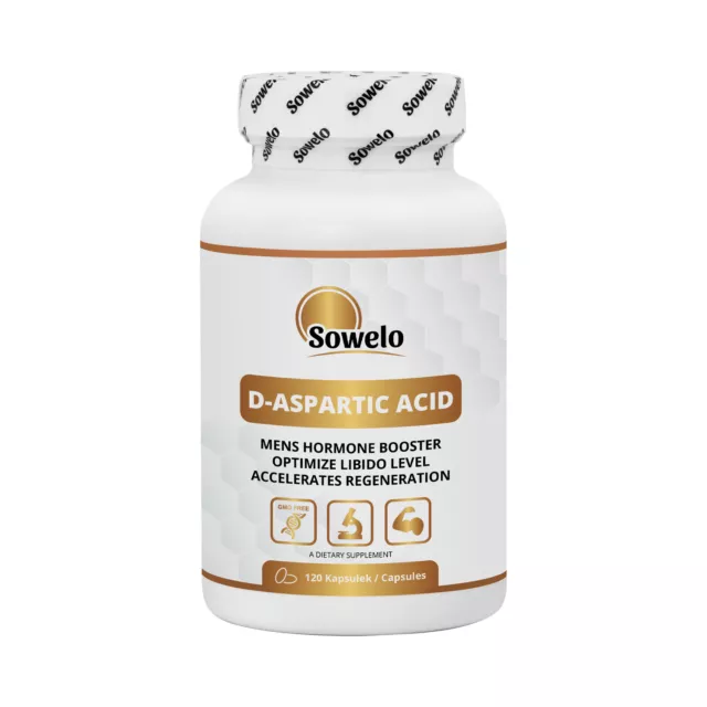 Sowelo Daa D Aspartic Acid Capsules Fast Regeneration Hormone & Libido Booster