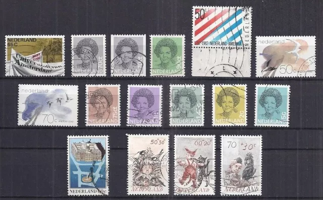 Niederlande Nederland Holland Restlot aus 1982 Gestempelt  (16 Marken)