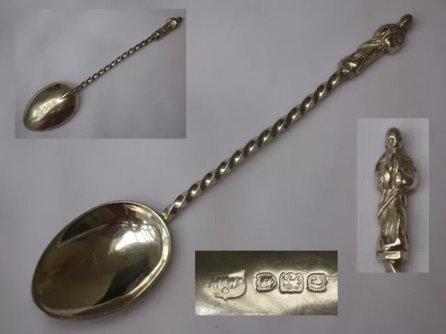 Fine Victorian 1898 English Antique Sterling Silver Apostle Spoon Mappin & Webb