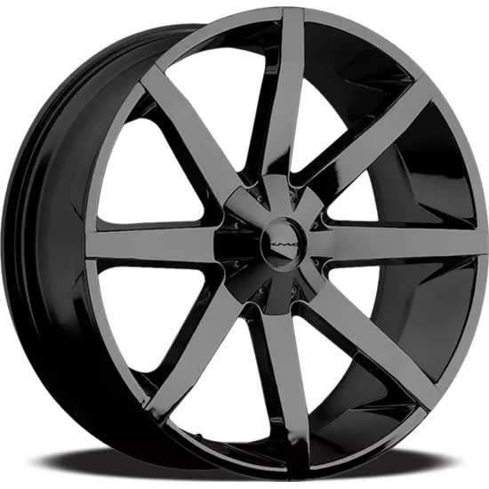 1 New KMC Slide Black Wheel 22” x  95” KM65122966338 6x139.7 / 6x135mm