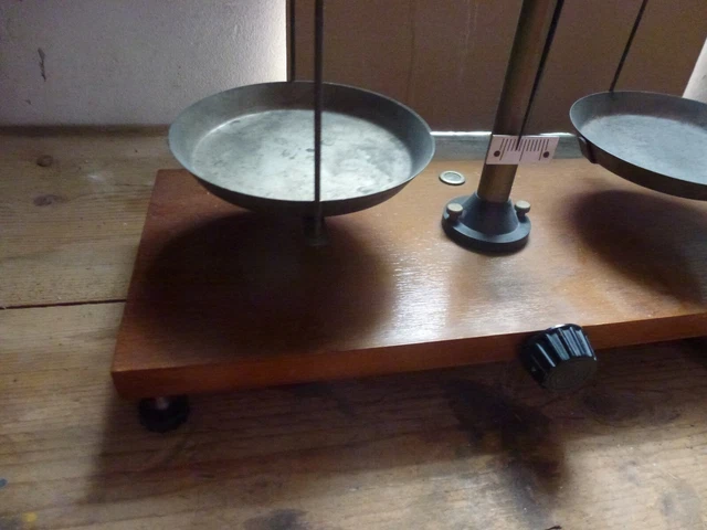 Antik Waage Apothekerwaage Präzisionswaage 50er Jahre Chemielabor Chemikerwaage  2
