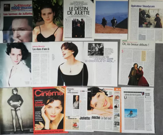 Juliette Binoche - Lot De Coupures De Presse Clipping Lot 5