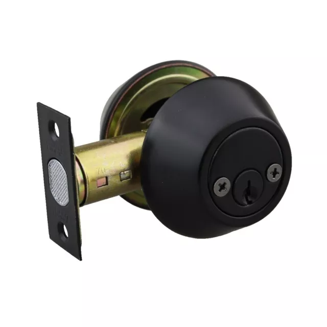 Trio Deadbolt WDB65BL Double Cylinder 60/70mm Matt Black 2