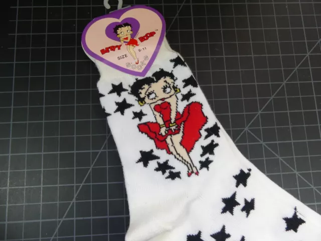 Betty Boop Women Socks Vintage Estate Find 1994