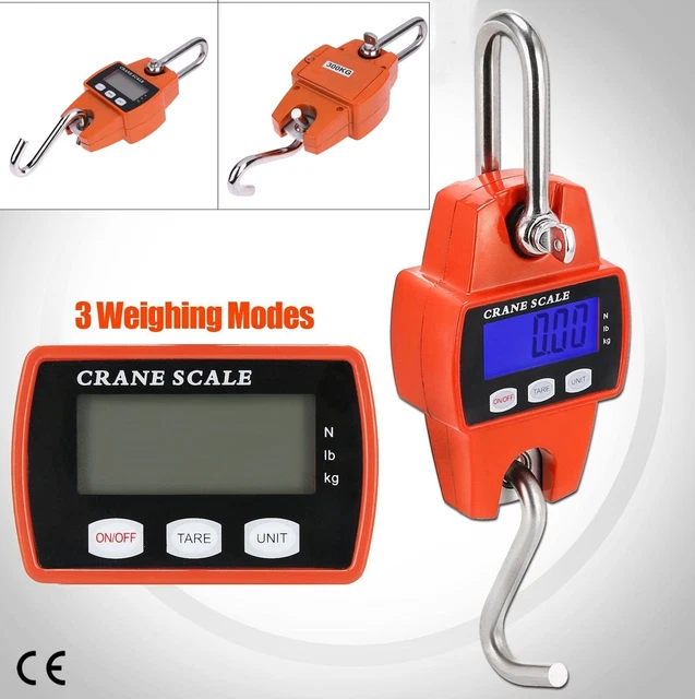 Bilancia 300 Kg Dinamometro Digitale Sospesa A Molla Appesa Industriale - Foto 10