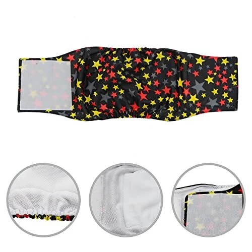 Hanyi Lot de 3 couches lavables et réutilisables pour chien tour de taille  3... 2