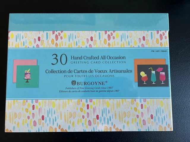 Burgoyne 30 Elegant Hand Crafted ALL OCCASION Greeting Card Collection NEW