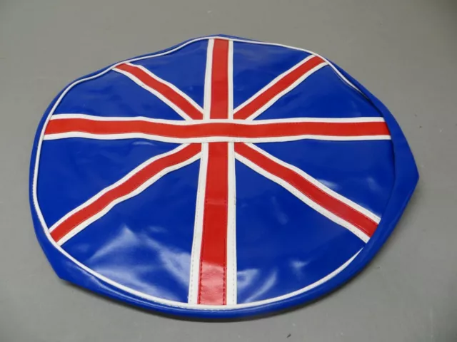 Lambretta+Vespa Universal Hand Stitched Union Jack  10"Inch Wheel Cover