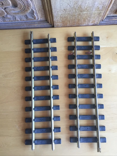 Two Aristo Craft 12 Inch Straight Track Sections G Scale Two Aristo Craft 12 Inch Straight Track Sections G Scale