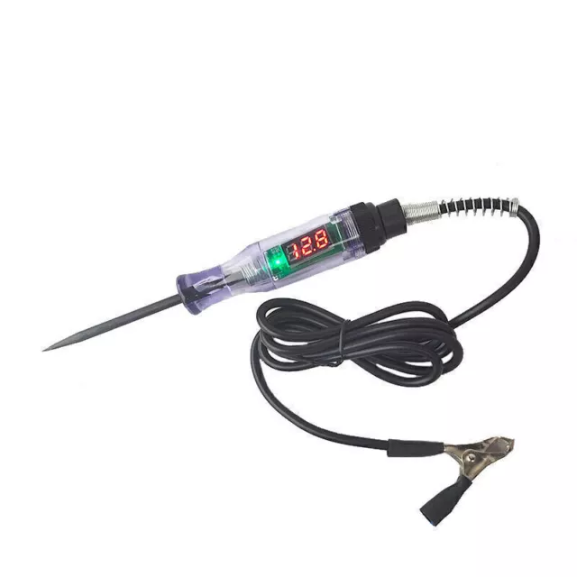 Car Voltage Circuit Tester Digital Display Long Probe Pen Car Diagnostic Tools