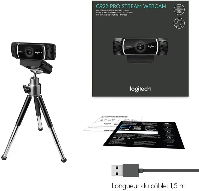 LOGITECH HD PRO cam C920 Full HD1080p PC Mac Portable MacBook