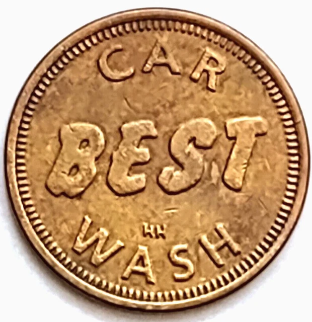 Best Car Wash Token Non Refundable No Cash Value Brass .9375"