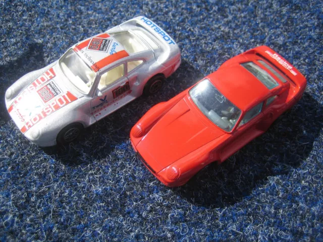 2x Porsche 959 ca. 1:43 Konvolut Metallmodelle OVP rar