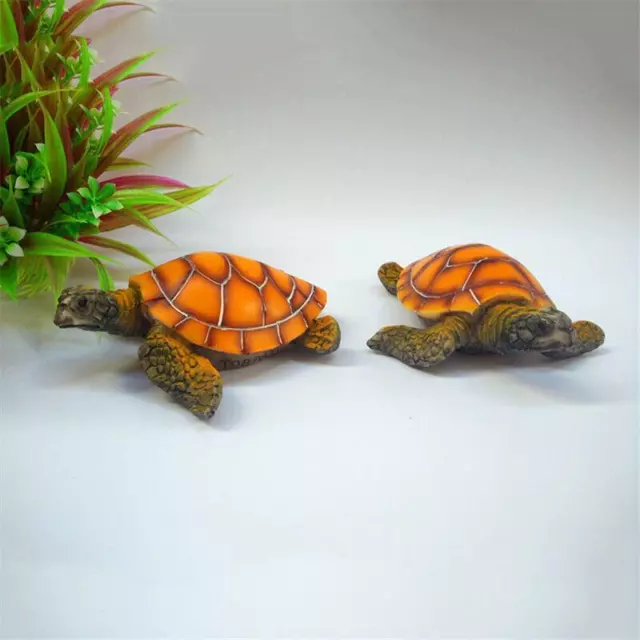 Resin Sea Turtle Tortoise Toy for Aquarium Fish Tank Ornament Decoration New 1pc