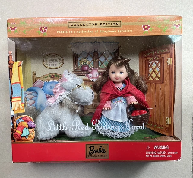 BARBIE LITTLE RED Riding Hood Kelly Doll and Wolf Storybook Favorites 2001 £47.23 - PicClick UK