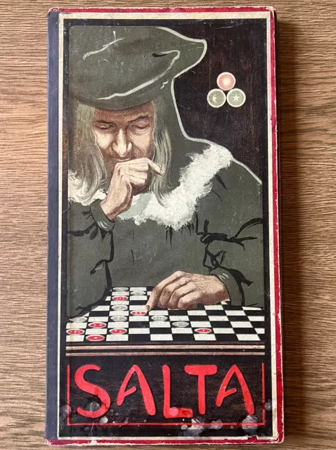 Salta Brettspiel ca. 1900  Vollständig mit Original Verpackung