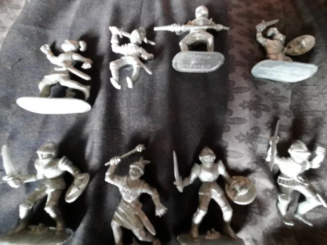 Plastik Figuren. Soldaten. Ritter. W. Germany. Vintage. 70 er.