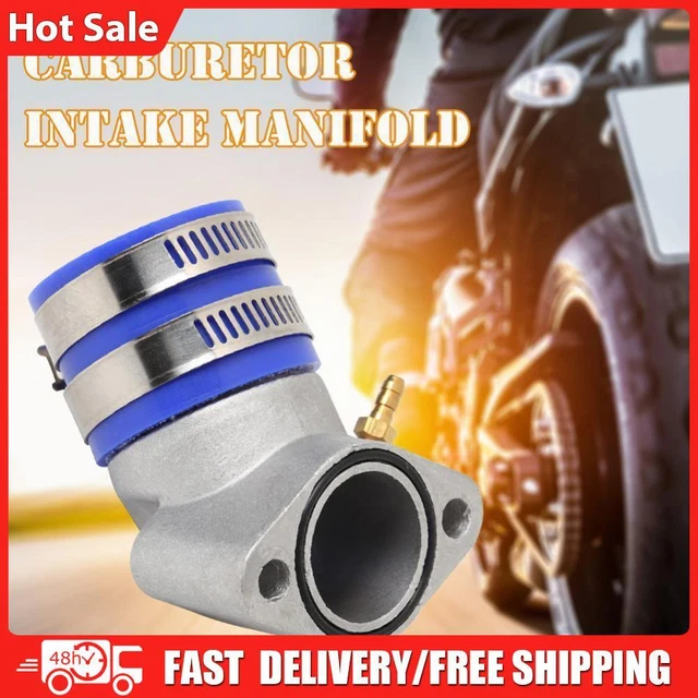 Aluminum Carburetor Frosted Intake Pipe Adapter Manifold Interface Boot for ATV