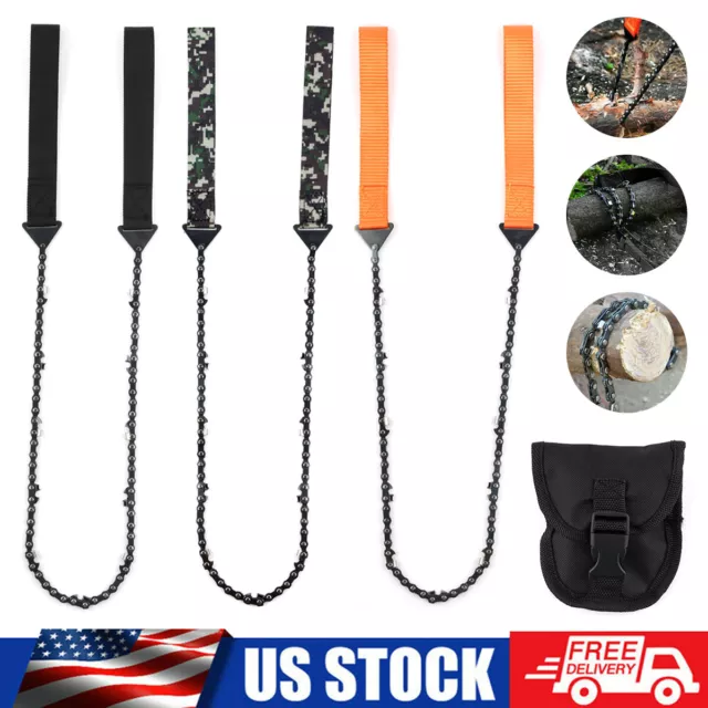 Pocket Rope Chain Saw Outdoor Camping Survival Chainsaw Logging Hand Zipper Saw