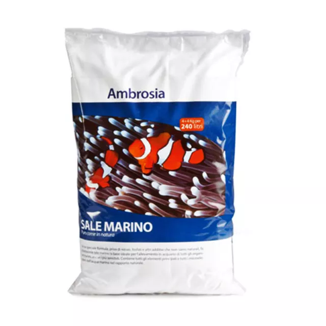 Askoll Ambrosia Sale Marino 4 kg per 120 Lt Allevamento Organismi Marini Acquari