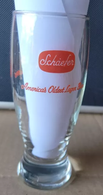 SCHAEFER Center NEW YORK WORLD’S FAIR 1964-1965 Lager Beer Glass 6"