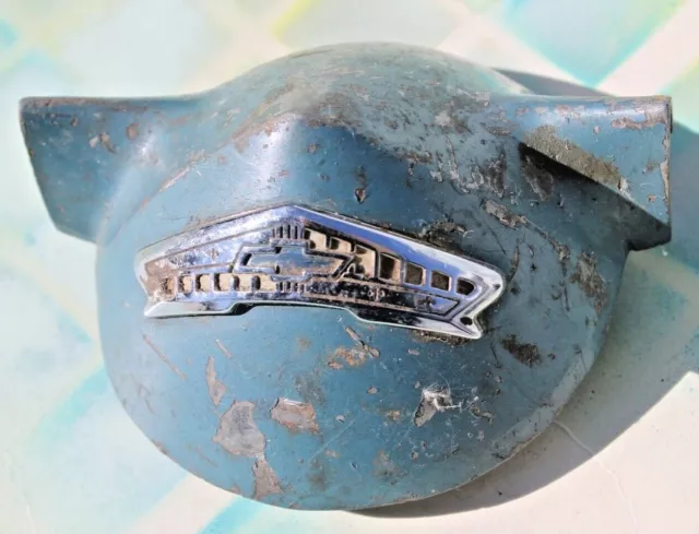 Vintage 1955-56 Chevrolet 210 Bel Air Horn Cap Steering Wheel Center Button