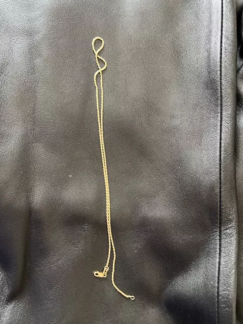 18 inch 14 karat gold rope necklace 4 Grams