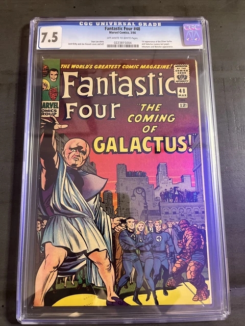 FANTASTIC FOUR #48  CGC 7.5- VF  OW-White Pages 1ST SILVER SURFER Never Pressed