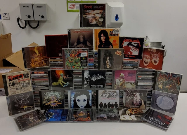 230 X METAL CD Joblot- Ozzy Slipknot Disturbed Machine Head