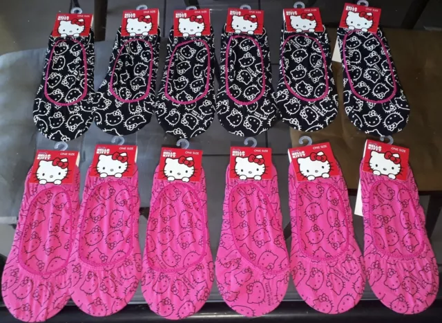 Lot De 12 Paires De Chaussettes Invisibles Hello Kitty Licence / Taille Unique