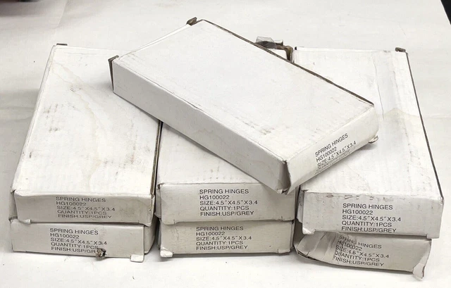 Lot of 7 Tell Spring Hinges HG100022 4.5”x4.5”x3.4” USP/Gray