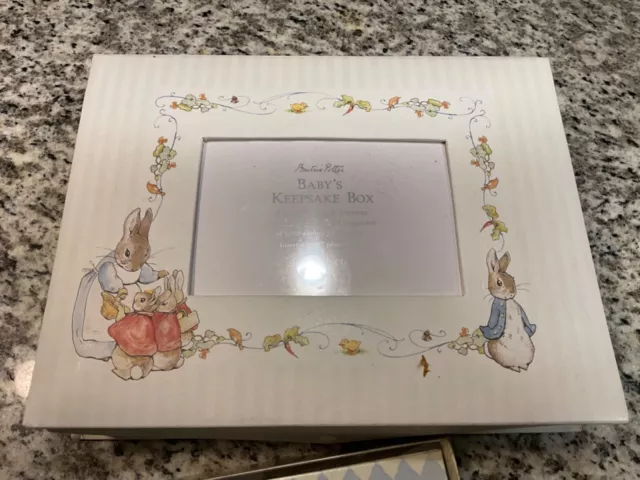 Vtg Rare Beatrix Potter CR Gibson Peter Rabbit Baby Keepsake and Photo Album