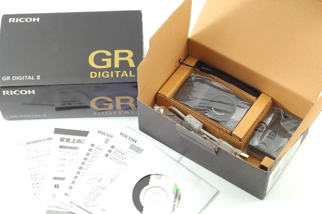 ALL Works [MINT in Box] RICOH GR DIGITAL II 10.1MP Black Camera from JAPAN