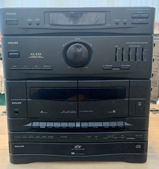 PHILIPS AS640 COMPACT Disc Sistema stereo HiFi di risparmio o