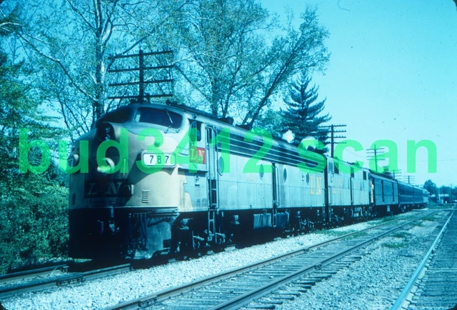 L&N Louisville & Nashville E8 #787 at Spring Green KY 1972 DUPLICATE Slide!