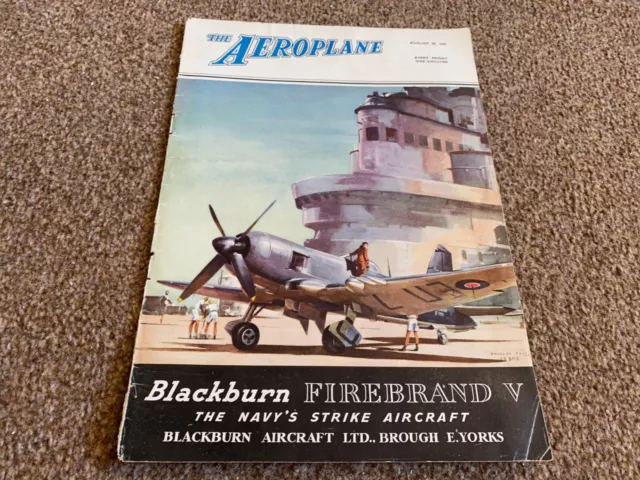 Fabk25 Aeroplane Magazine Cover Page Advert 11X8 Blackburn Firebrand V