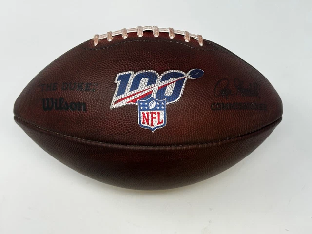 Game Prepped NFL 100yr Edition Game Ball Wilson Duke Official Leather Football
