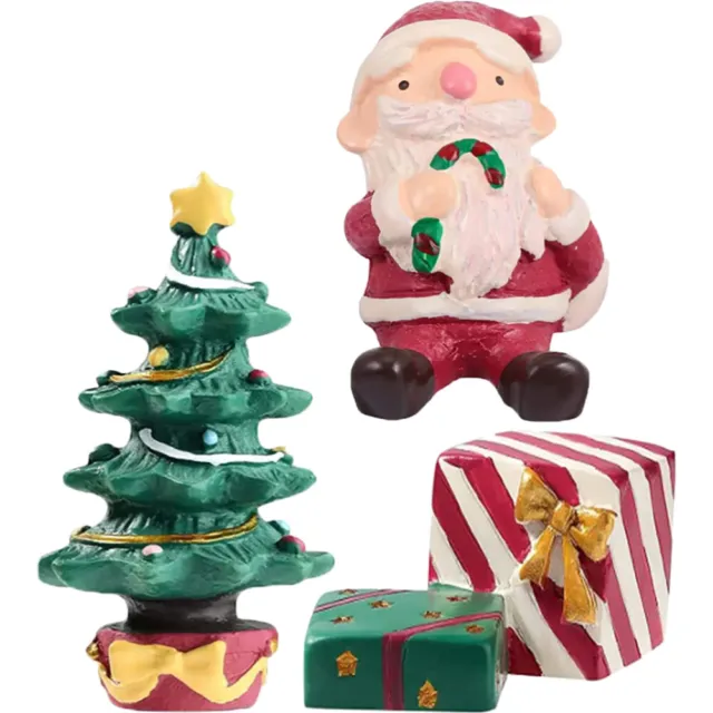 Miniature Santa Claus Christmas Micro Landscape Santa Accessories Dining Table