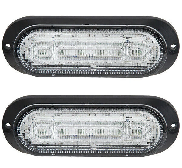 Coppia Lampada di Avvertimento LED R10 R65 con Stop/Coda -12/24V Recupero/Tipper/Skip Wagon