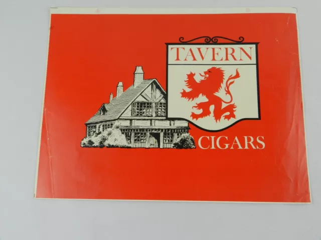 TAVERN CIGARS VINTAGE Cigar Box Label Red $10.70 - PicClick