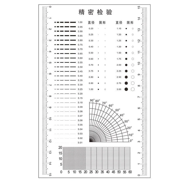 Transparent Point Microscope Gauge Dots Cross Line Calibration Ruler Micrometer