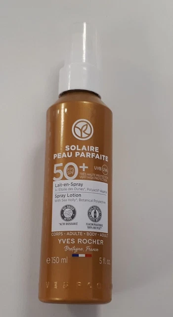 YVES ROCHER Lait en Spray FPS 50+ Protège et hydrate la peau 150 ml solaire /U45