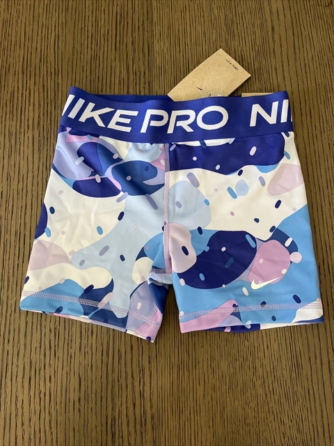 NWT Nike Pro Dri-Fit Big Kids' 3" Ice Cream Athletic Shorts Girls SZ Medium