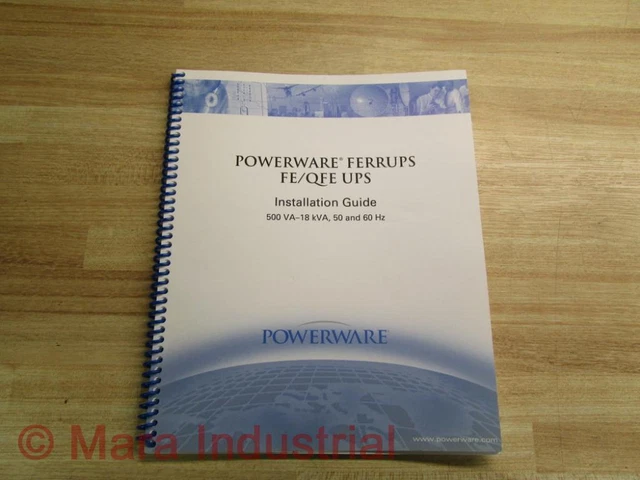 Powerware 164201403 A Installation Guide For Ferrups FE/QFE UPS