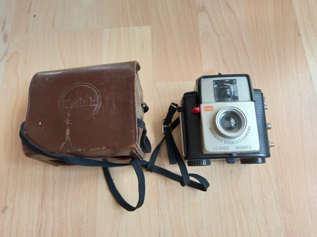 Appareil Photo Vintage Kodak Brownie N°2A Avec Sacoche En Cuir - Rare