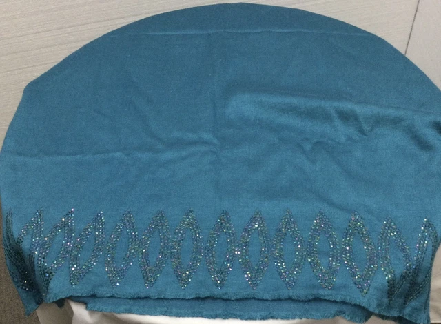 Ladies Bajra Green Rectangle Scarf And/Or Shawl TLR #MR 221269
