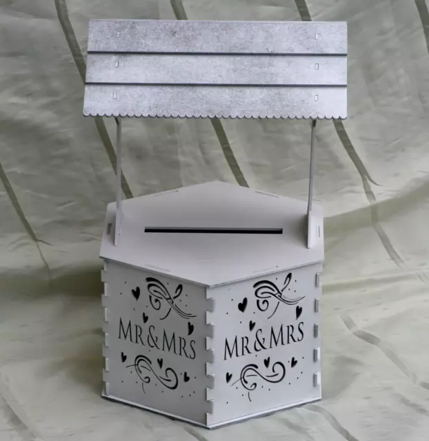 A1488 CARD BOX WISHING WELL HEXAGON candy cart donut doughnut wall  wedding post