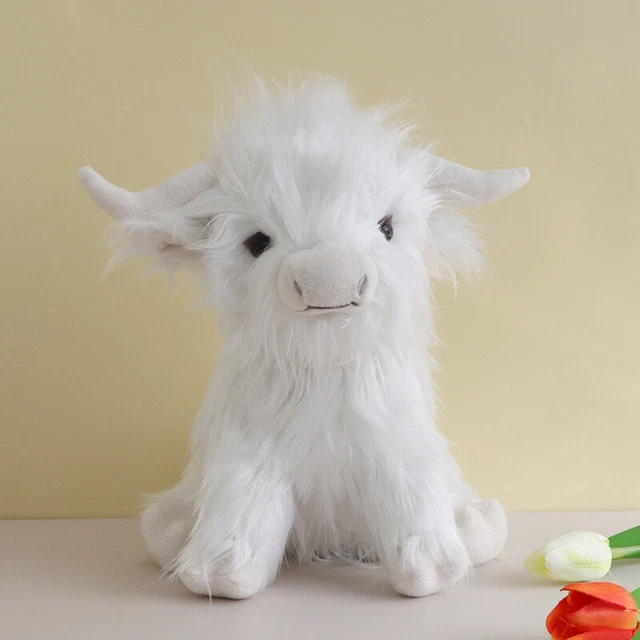 Highland Cow Toys Plush Dolls Soft Teddies Scottish Kids Toddler Cute Scotland