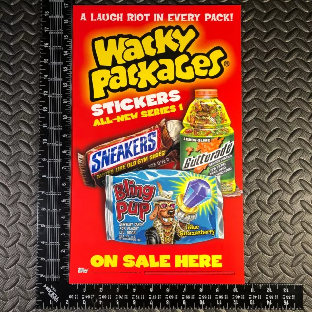 Wacky Packages Ans1 2004 All-New Series 1 Unfolded Window Poster Ad Promo